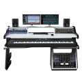 Wholesale recording studio desk keyboard stand with mobile cabinet for music room